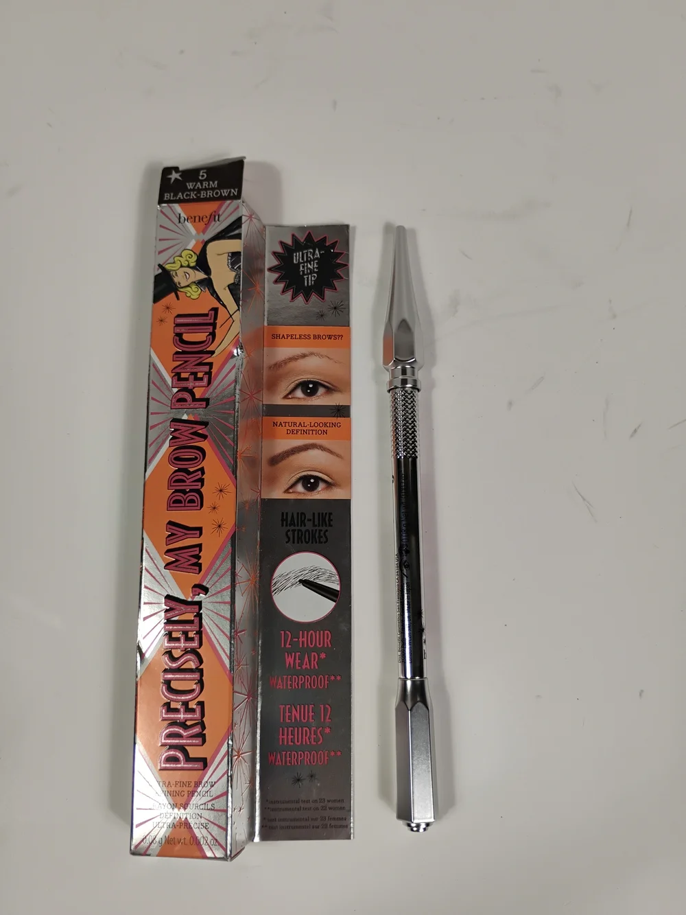 Product packaging of brow pencil